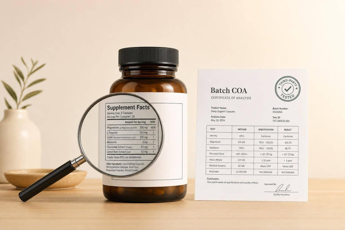 How to Verify Ingredient Purity in Sleep Supplements